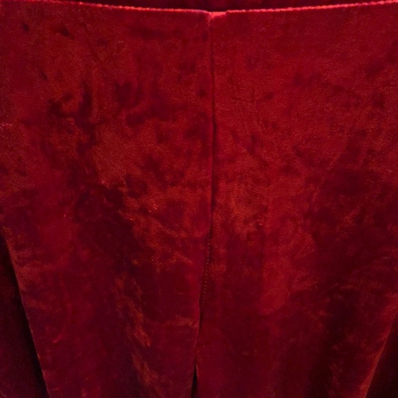 Torrid red velvet relaxed taper pants. - Picture 2 of 8